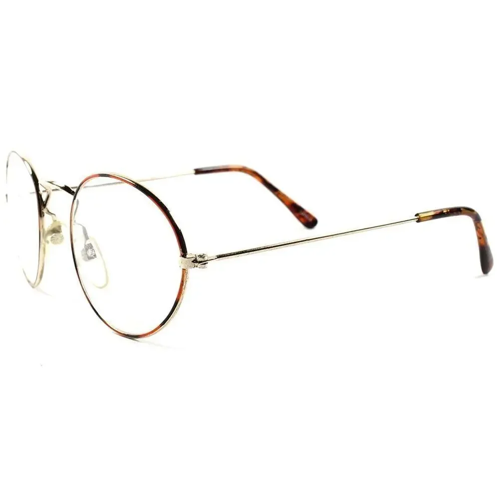 Classic Vintage Retro Hippie Hipster Mens Womens Wire Frame Clear Lens Glasses
